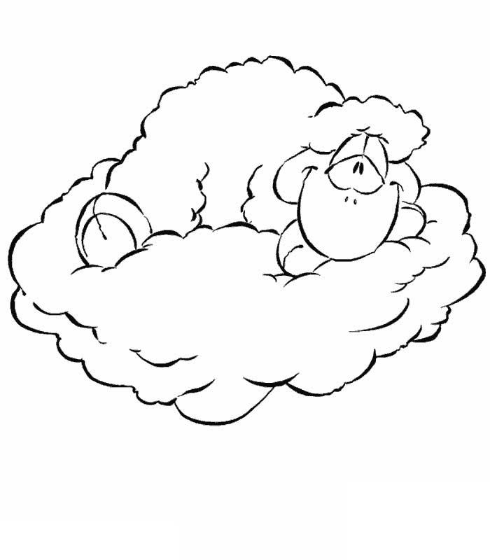 Un nuage souriant flottant dans le ciel Un nuage souriant flottant dans le ciel
