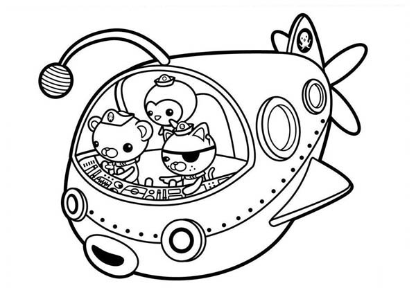 Les Octonauts en mission sous-marine entourés de créatures marines