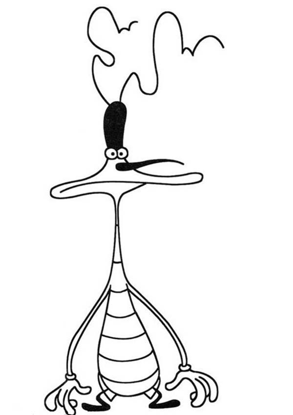 Oggy et les cafards dans une scène de course effrénée