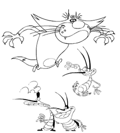 Oggy et les cafards en pleine aventure dans la cuisine