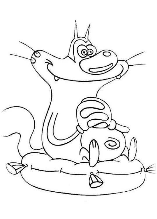 Oggy et les cafards en pleine aventure dans leur cuisine