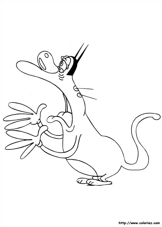 Oggy et les cafards profitent d'un moment de jeu dans leur cuisine