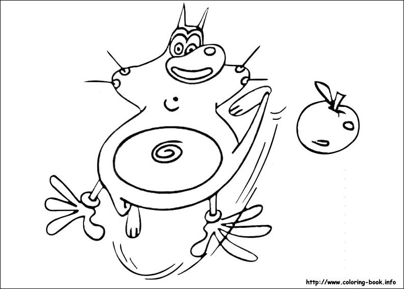 Oggy et les cafards dans une scène de cuisine animée