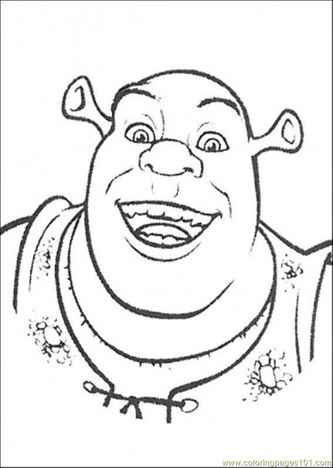 Un ogre souriant se reposant dans un jardin luxuriant