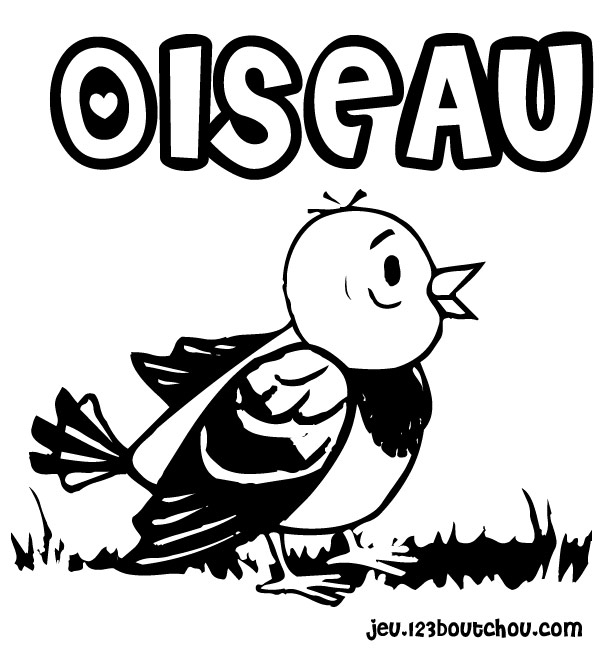 Coloriage d'oiseaux perchés sur des branches fleuries