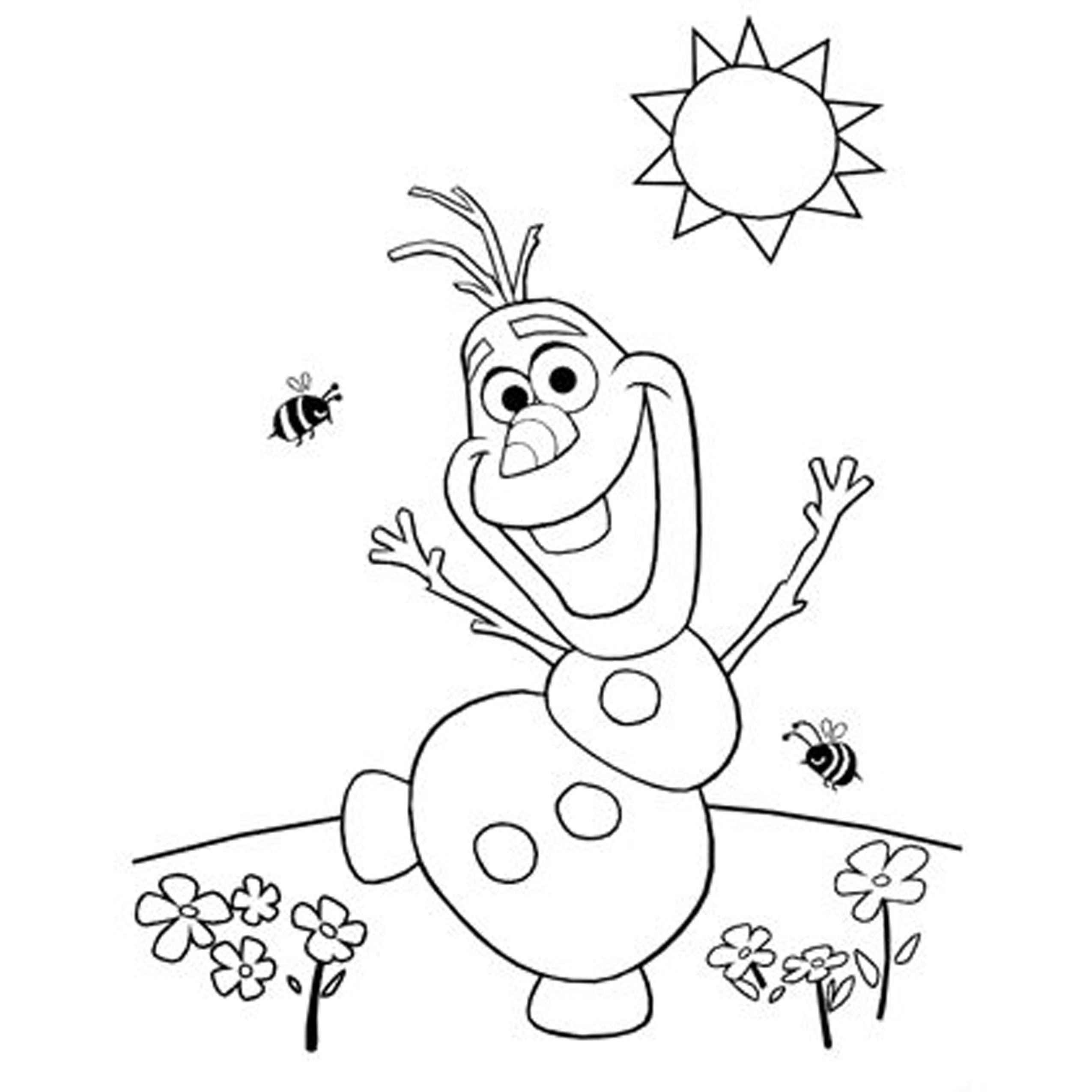 Olaf le bonhomme de neige souriant avec des accessoires d'hiver