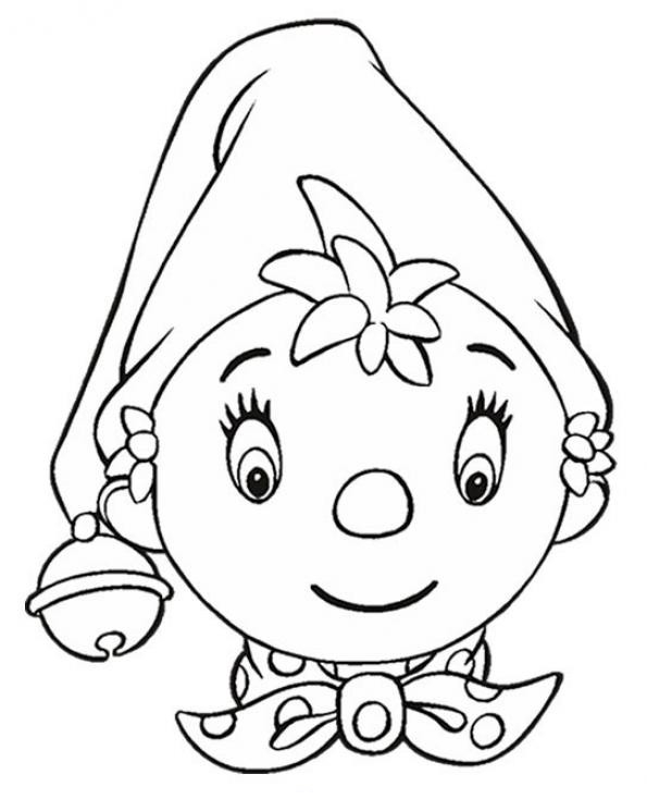 Coloriage de Oui-Oui jouant avec ses amis dans un décor joyeux Coloriage de Oui-Oui jouant avec ses amis dans un décor joyeux