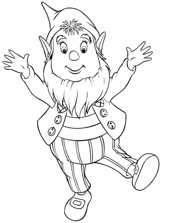 Coloriage de Oui-Oui en train de conduire sa voiture dans un paysage animé Coloriage de Oui-Oui en train de conduire sa voiture dans un paysage animé