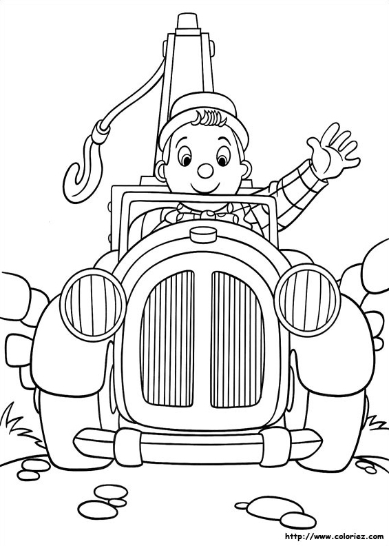 Oui-Oui en train de jouer avec son ami le petit train dans un paysage coloré Oui-Oui en train de jouer avec son ami le petit train dans un paysage coloré