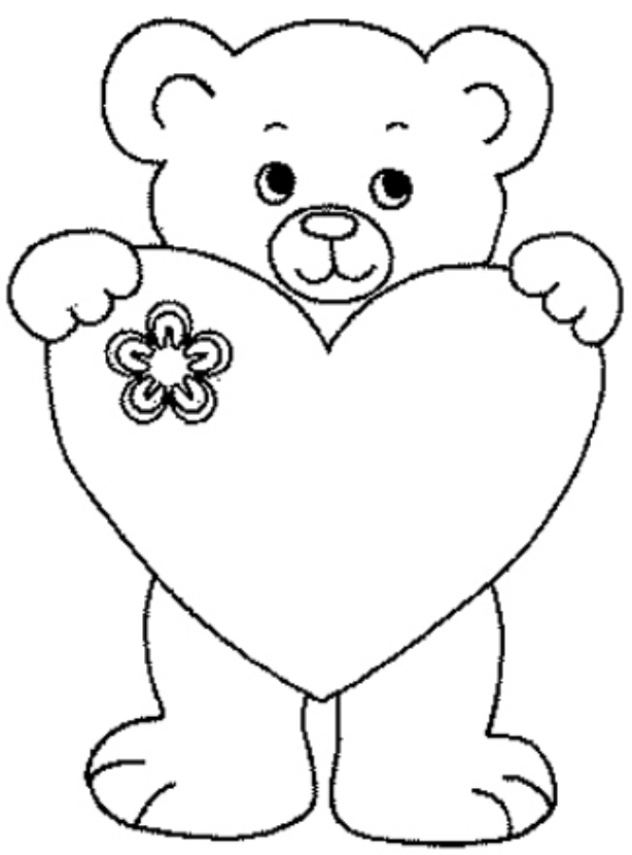 Coloriage d'un ours joyeux dans un paysage naturel