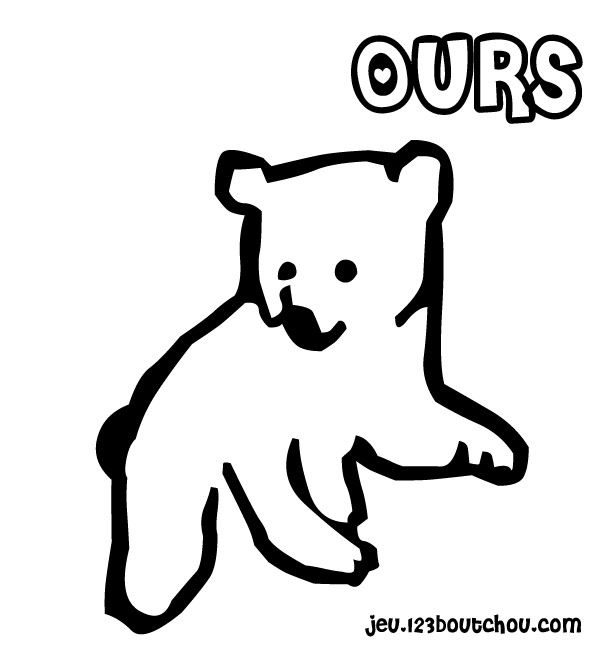 Un ours souriant assis sur un rocher dans la forêt