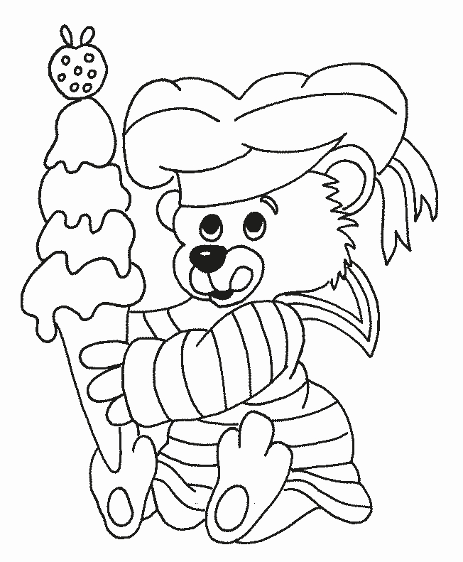 Coloriage d'un ours assis dans un environnement naturel