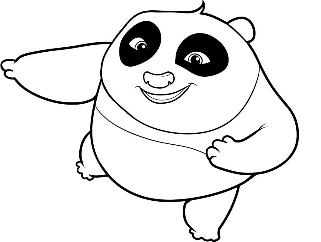 Un panda joyeux assis sur une branche d'arbre