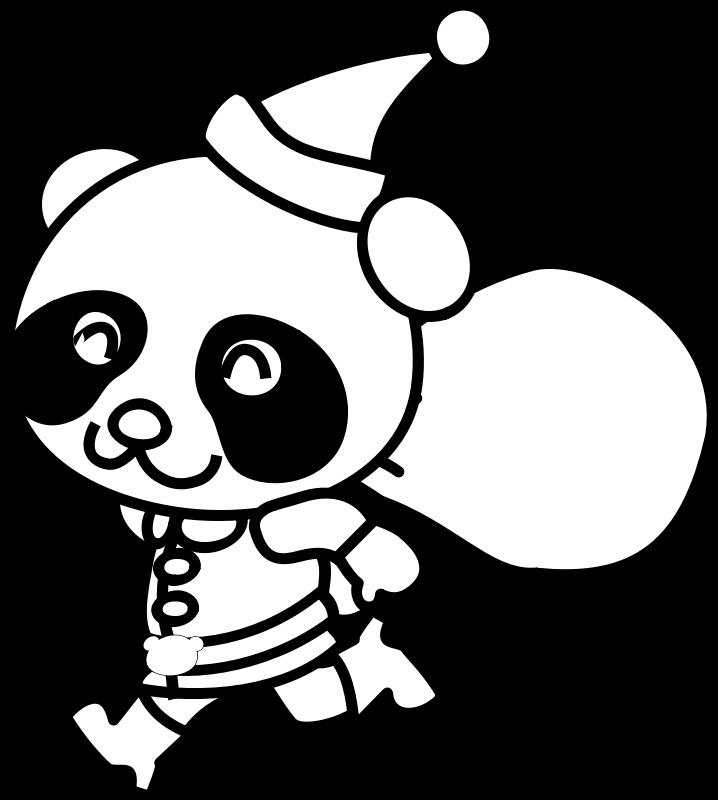 Un panda joyeux se prélassant parmi les bambous
