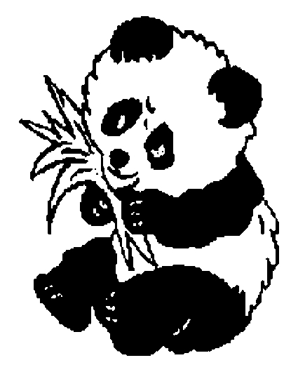 Un panda paisible en pleine forêt, entouré de feuillage luxuriant