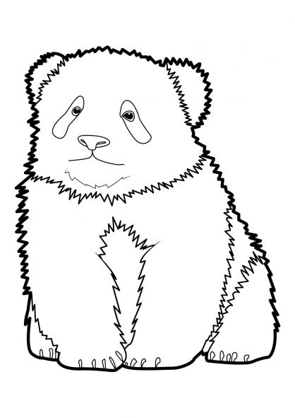 Un panda mignon jouant au milieu de bambous