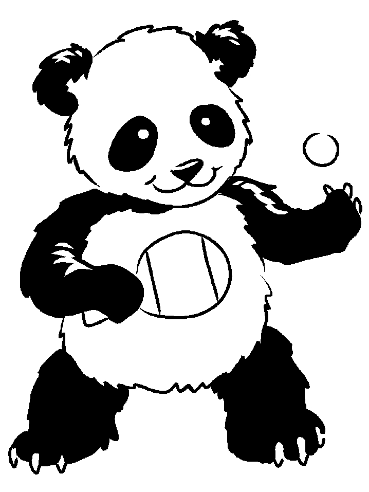 Un panda joyeux dans un environnement naturel
