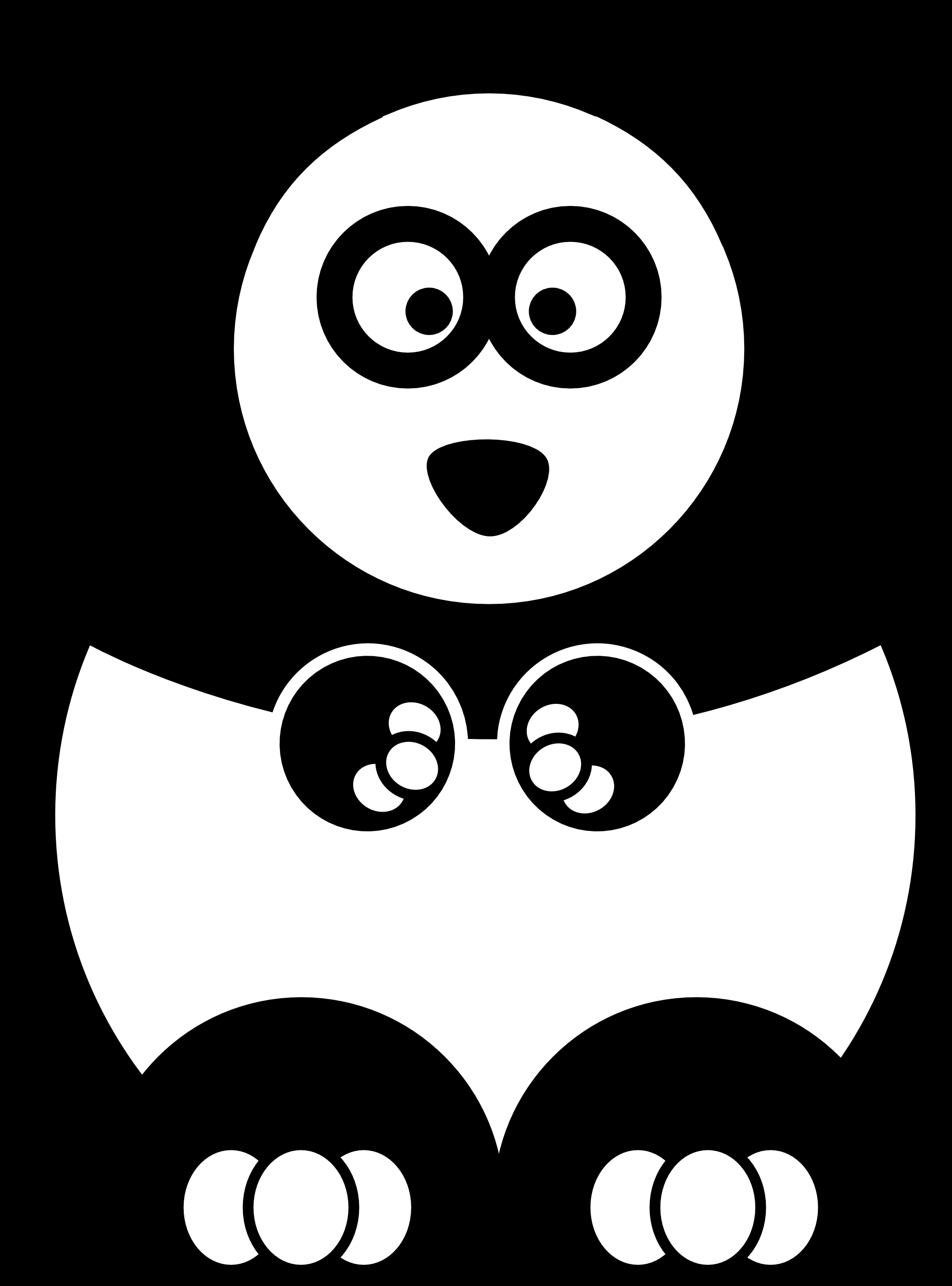 Panda mignon se reposant au milieu de feuillages luxuriants