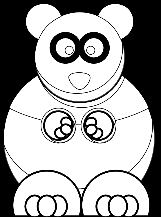 Un panda mignon se repose parmi les bambous