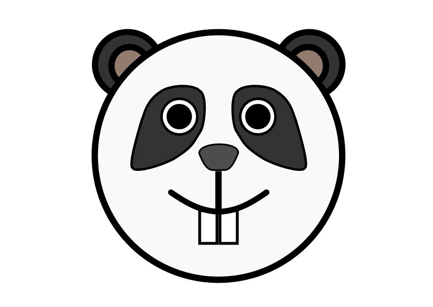 Panda assis dans un paysage naturel