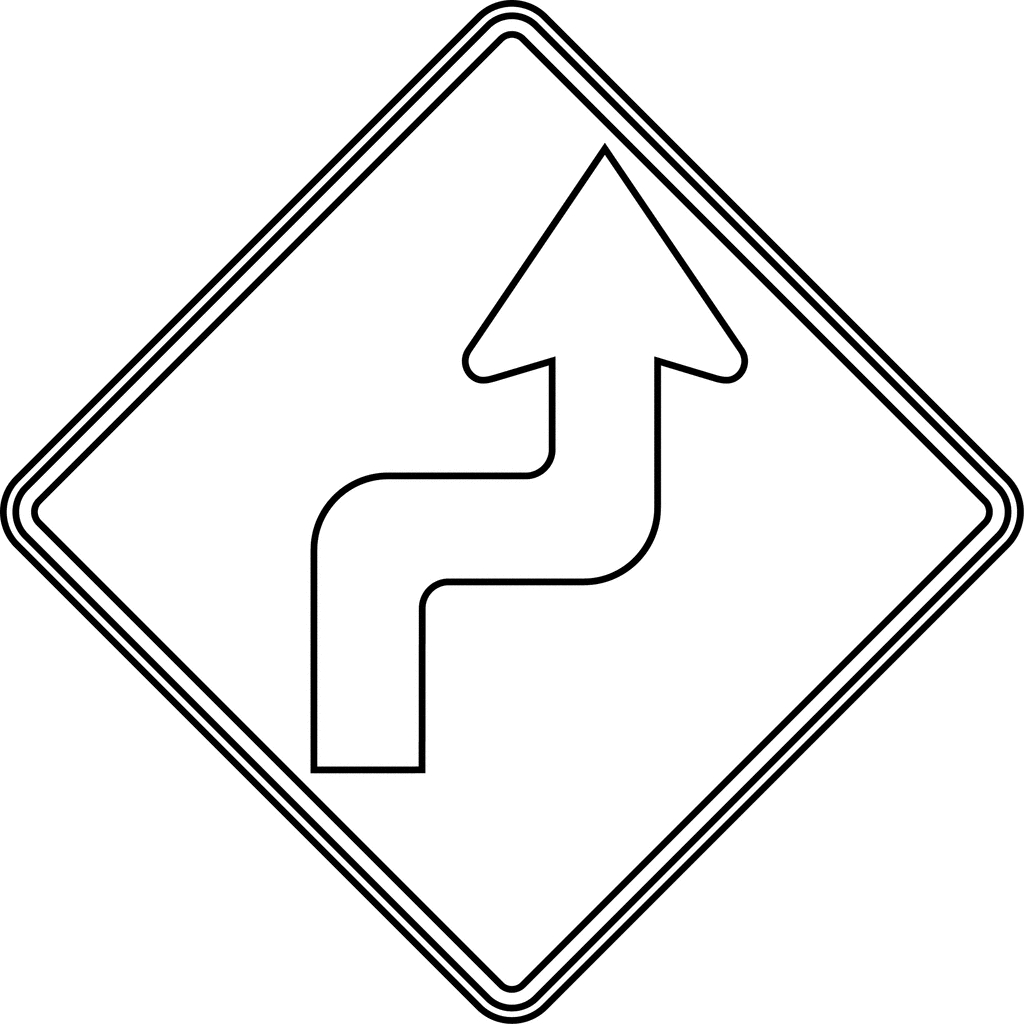 Coloriage d'un panneau routier à colorier