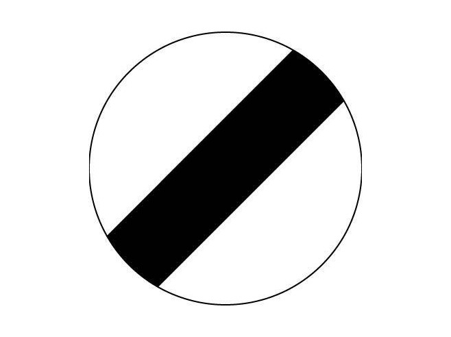 Coloriage d'un panneau routier avec des symboles de sécurité