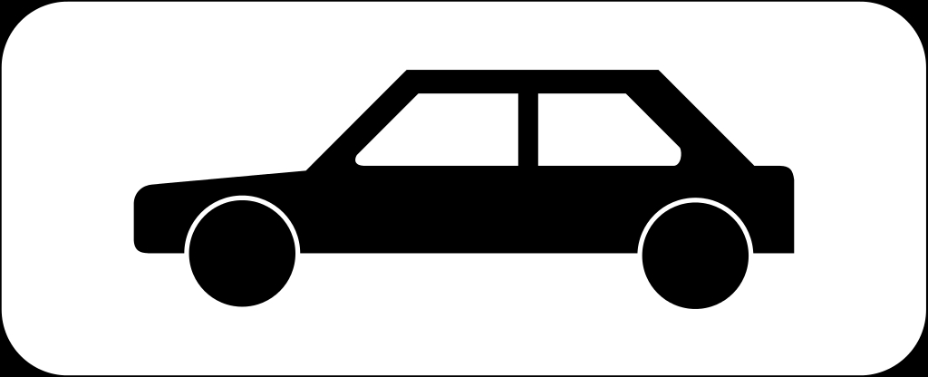 Coloriage d'un panneau routier avec symboles et décor simple