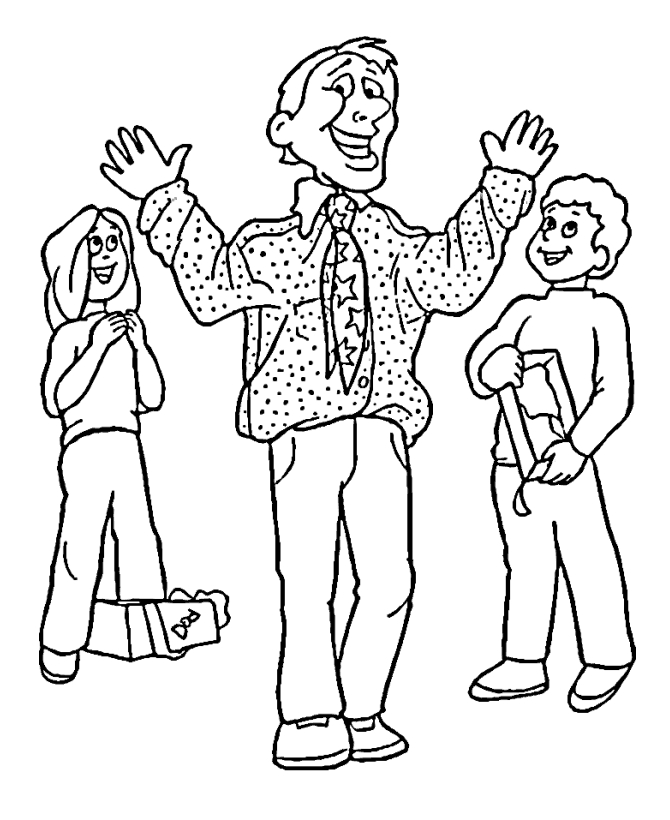 Papa et son enfant en train de colorier ensemble dans un espace chaleureux