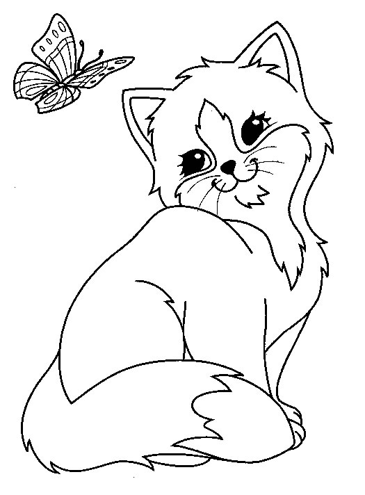 Coloriage d'un papillon détaillé sur fond floral