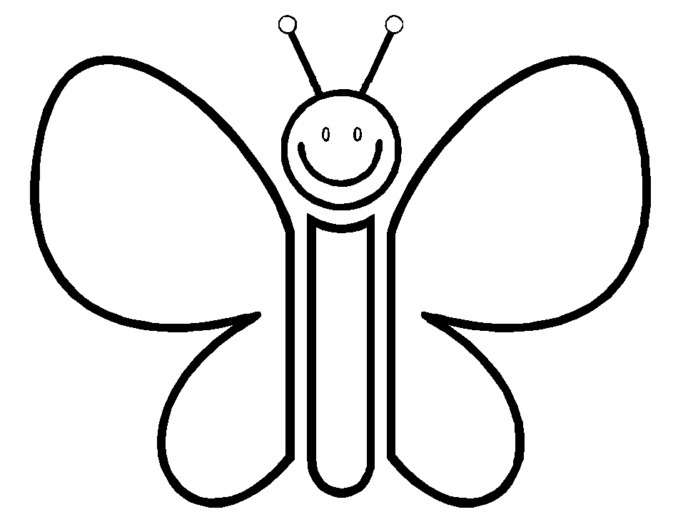 Coloriage d'un papillon aux motifs détaillés sur fond épuré