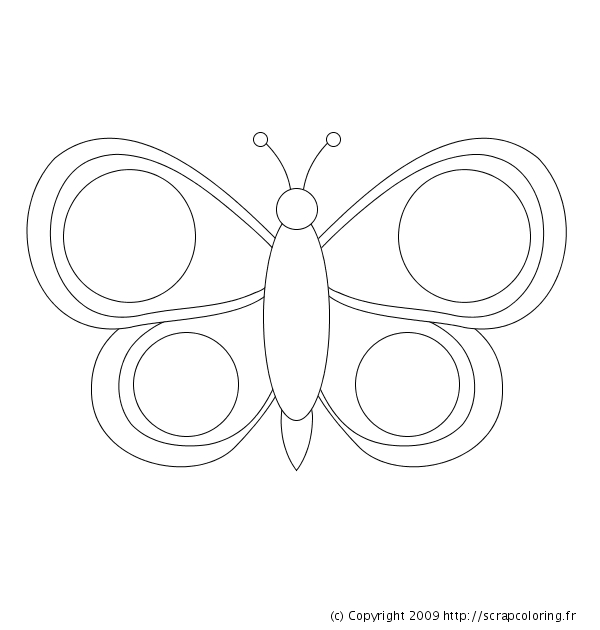 Coloriage d'un papillon délicat sur un fond floral