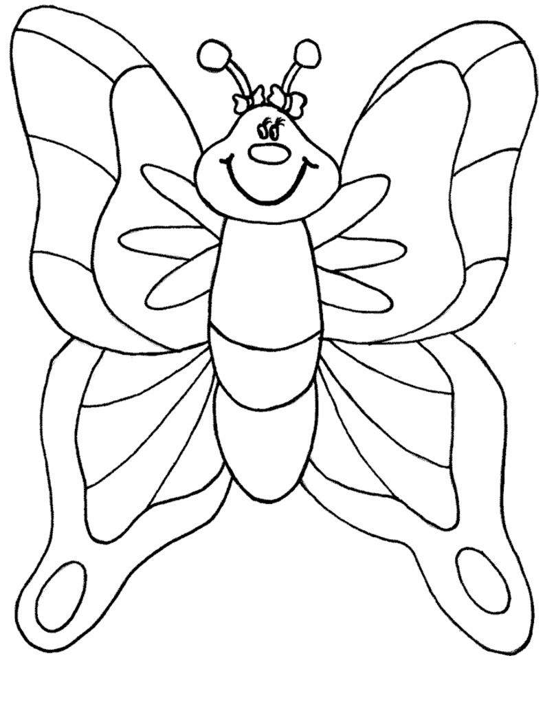 Coloriage d'un papillon avec motifs floraux et géométriques