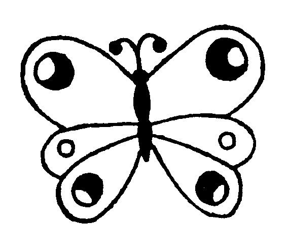 Coloriage d'un papillon aux ailes ornées dans un cadre naturel
