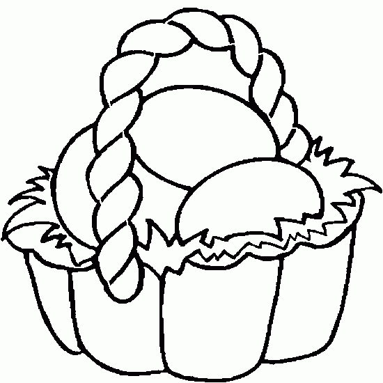 Coloriage de Pâques avec un lapin entouré d'œufs et de fleurs