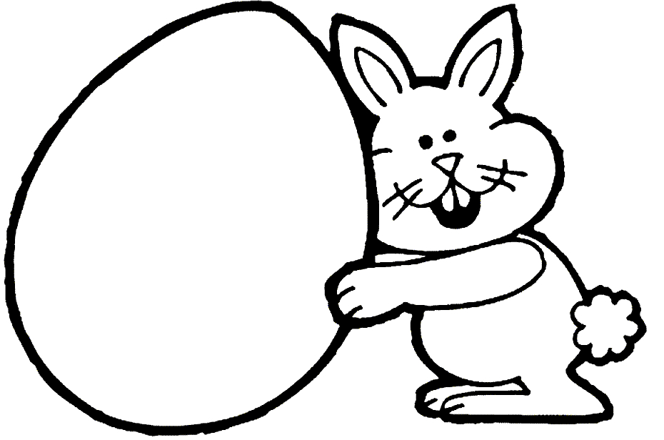 Lapin de Pâques entouré d'œufs colorés dans un décor printanier
