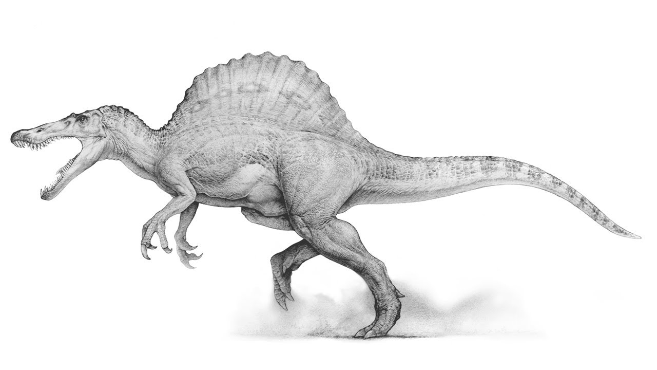 Un dinosaure majestueux dans un décor préhistorique Un dinosaure majestueux dans un décor préhistorique