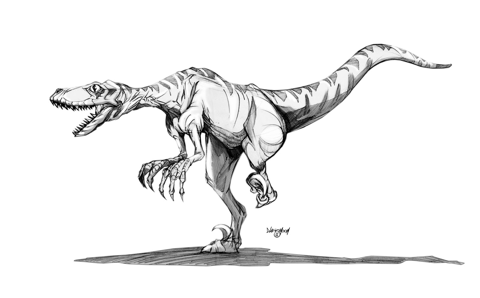 Scène de dinosaure dans un parc jurassique avec végétation luxuriante