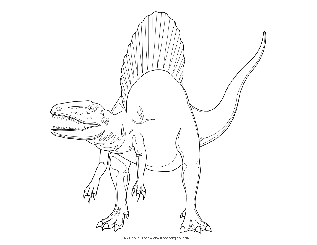 Dinosaures évoluant dans un parc jurassique sous un ciel ensoleillé Dinosaures évoluant dans un parc jurassique sous un ciel ensoleillé