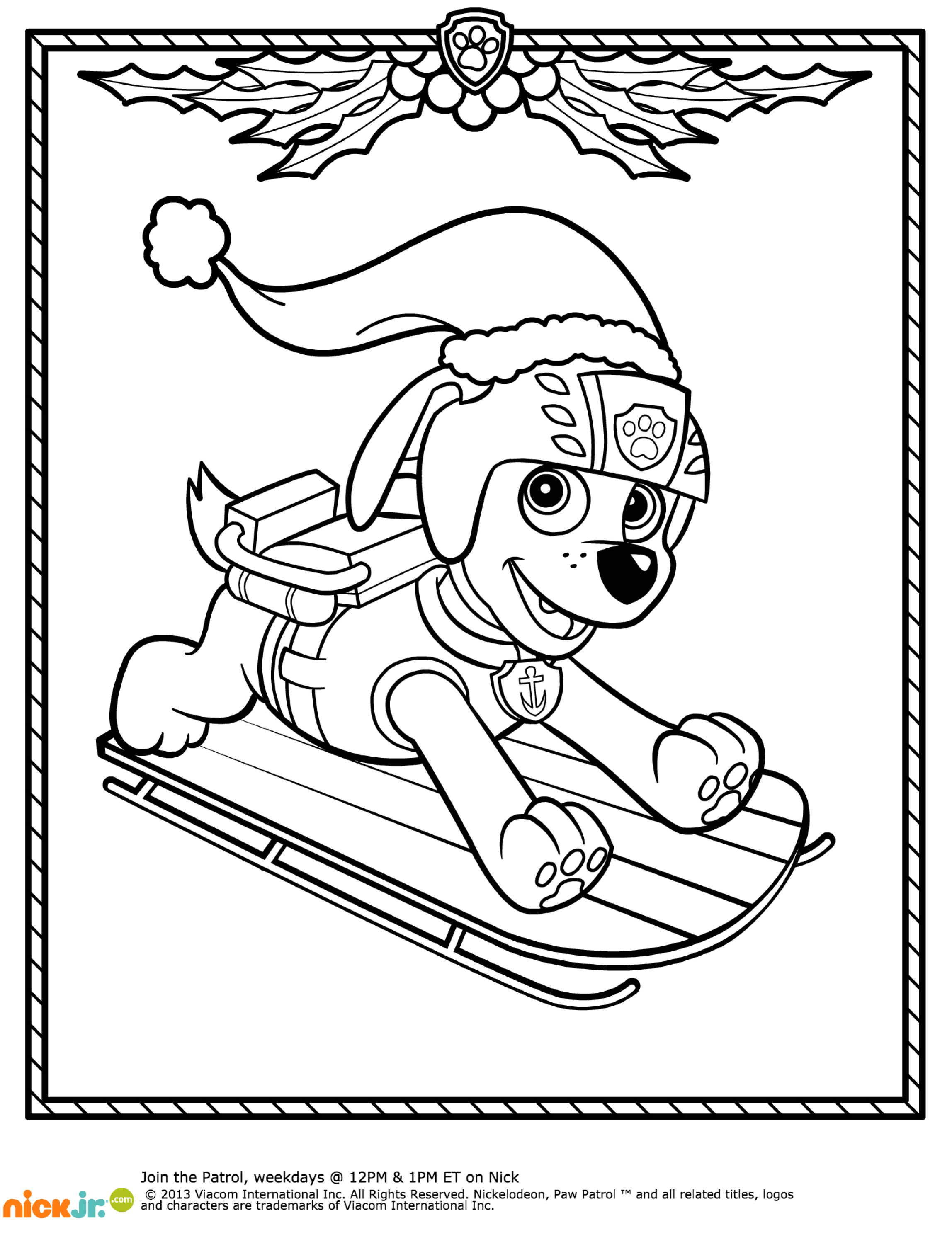 Coloriage de la Pat' Patrouille avec Chase et ses amis en mission