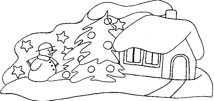 Coloriage d'un paysage paisible avec montagnes et arbres