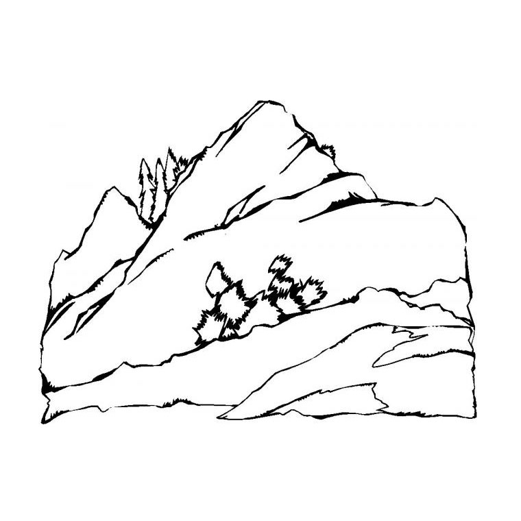 Scène de paysage naturel avec un arbre et des collines