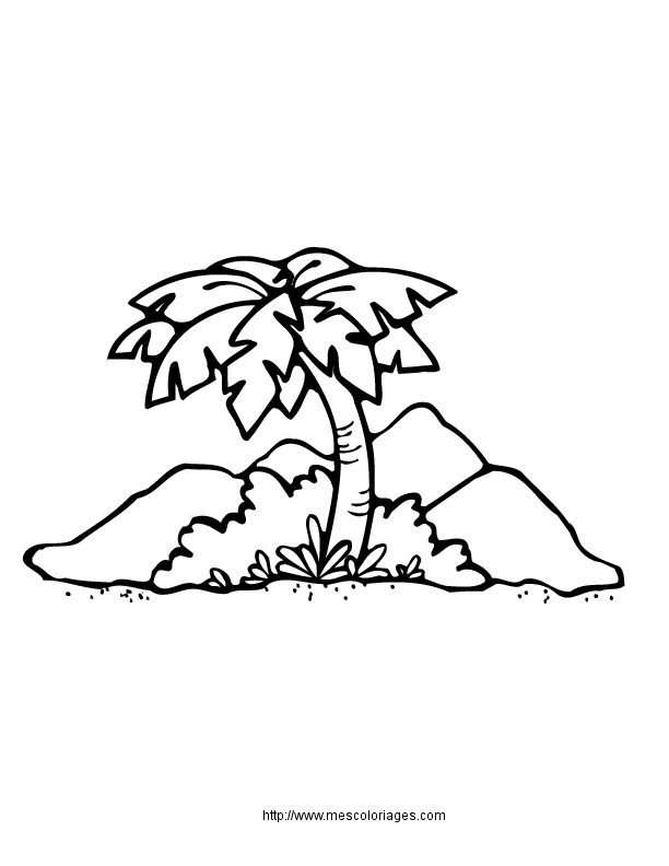 Coloriage d'un paysage avec un lac, des montagnes et un ciel nuageux