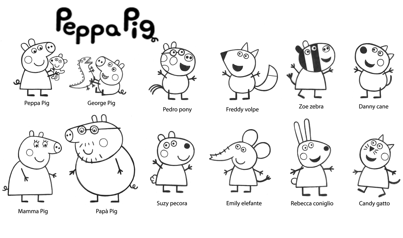 Peppa Pig et ses amis s'amusent dans un décor ensoleillé