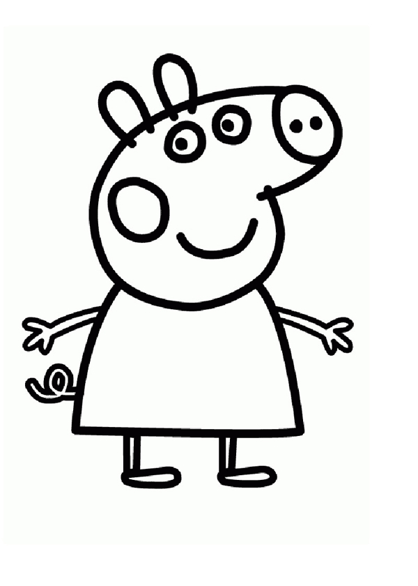 Peppa Pig et son petit frère George jouant dans le jardin