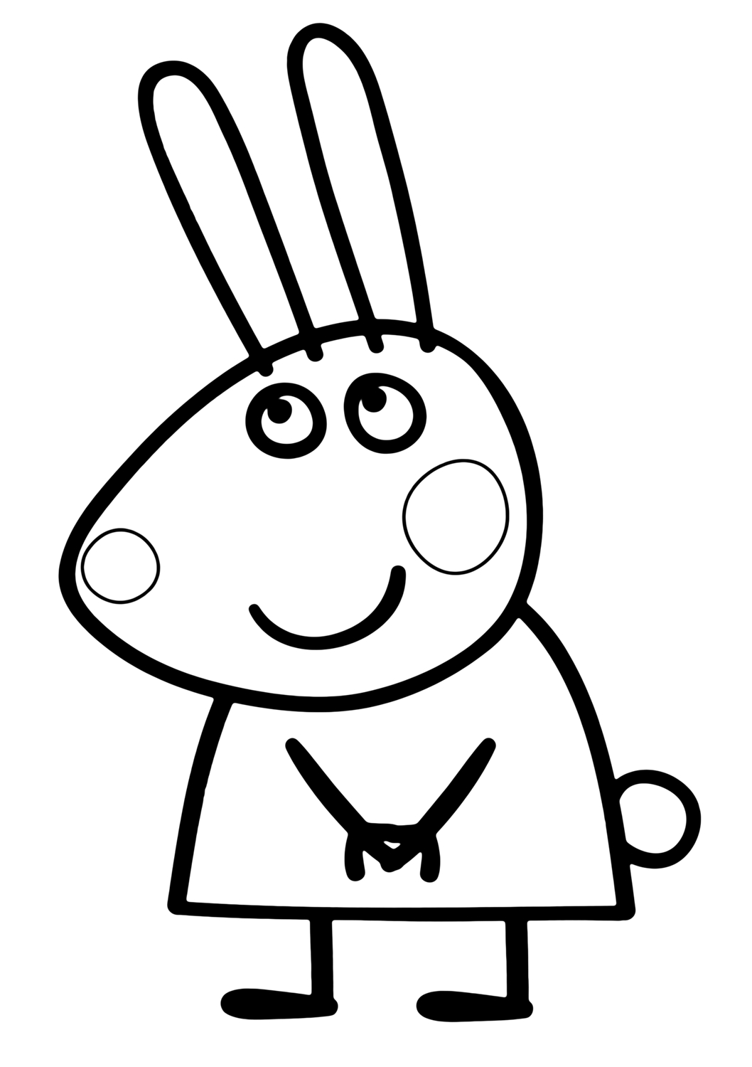 Peppa Pig s'amuse sur un terrain de jeu coloré