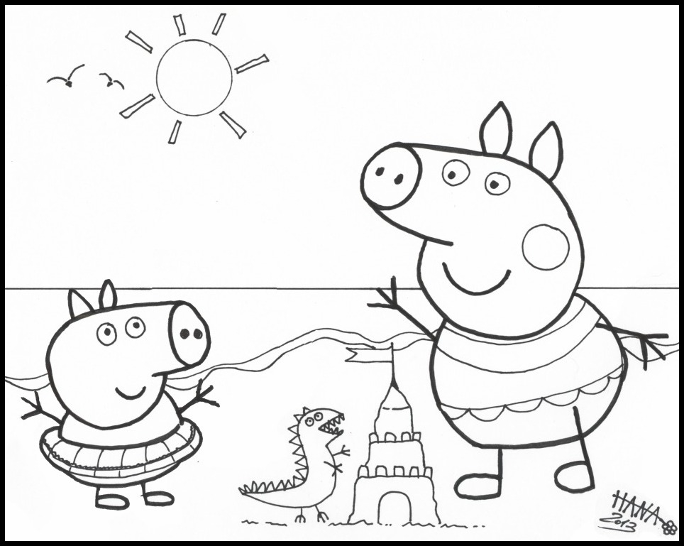Peppa Pig et ses amis jouant dans un parc ensoleillé