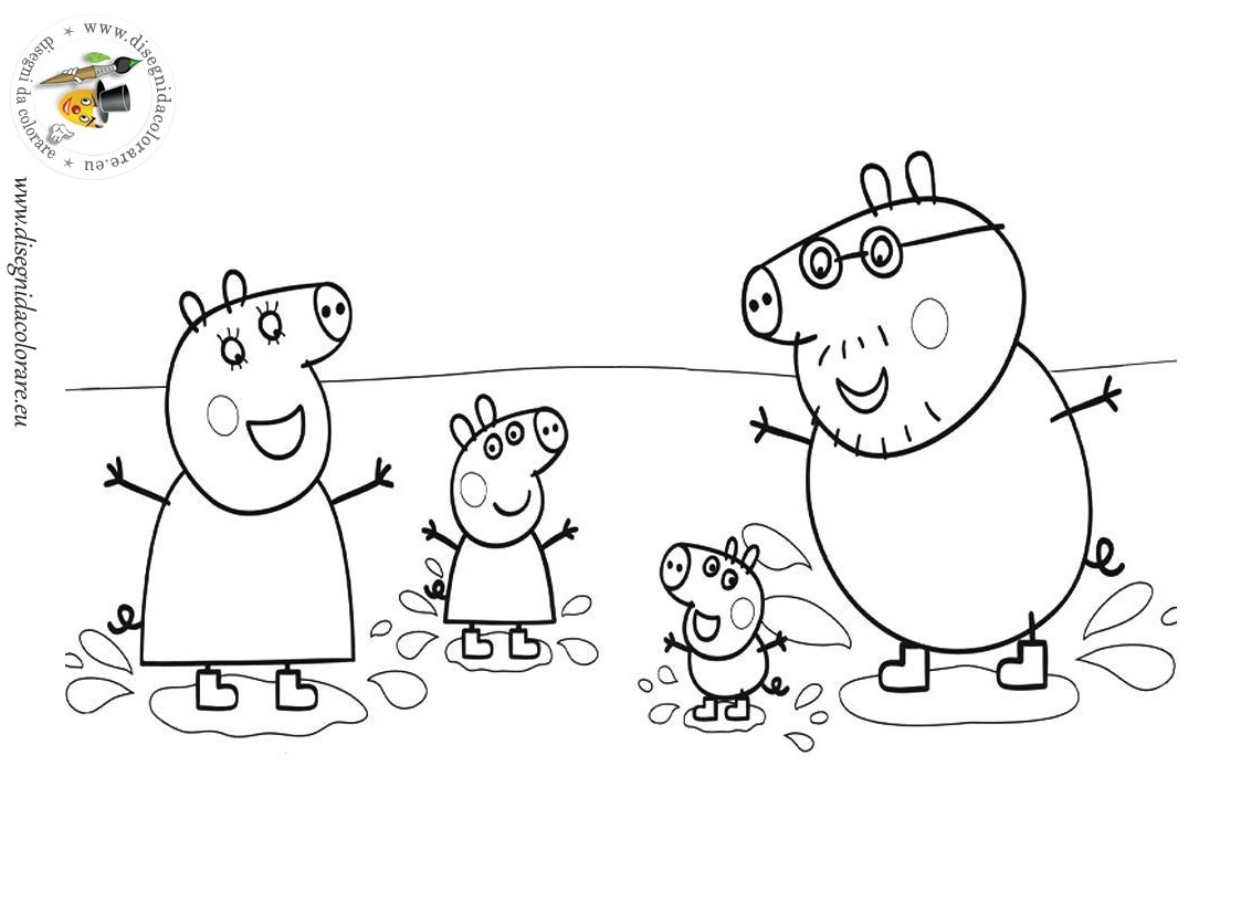 Peppa Pig en train de jouer dans un décor amusant