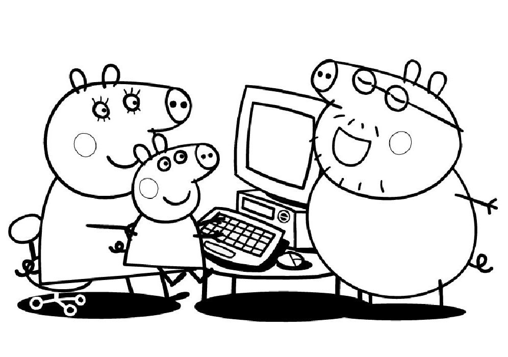 Peppa Pig et George jouant dans un champ ensoleillé