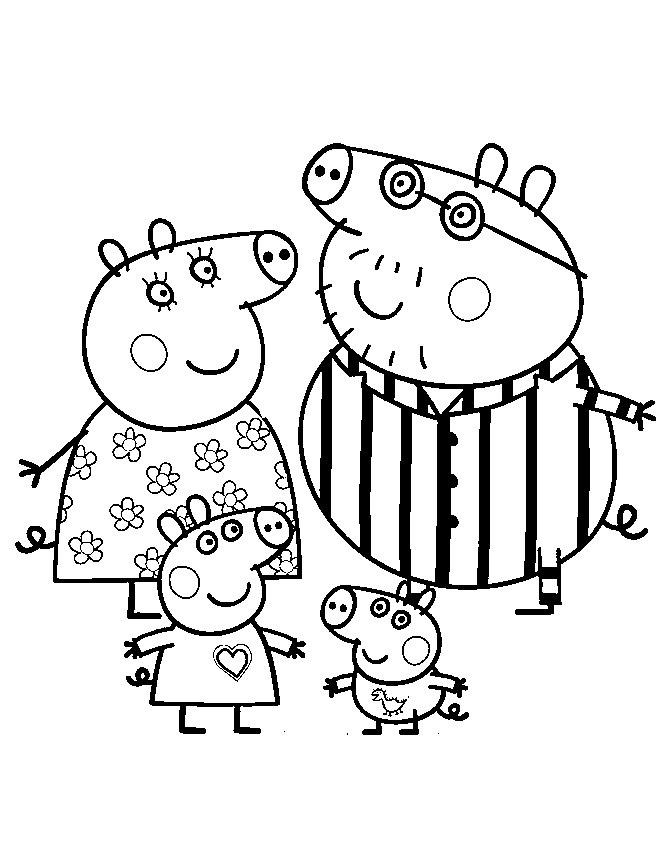 Peppa Pig et ses amis jouant dans la nature