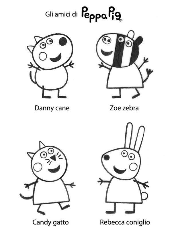 Peppa Pig et ses amis s'amusent dans un décor champêtre